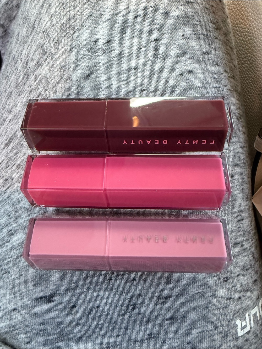 Fenty Beauty Gloss Bomb Lip Gloss Trio - White & Black Packaging